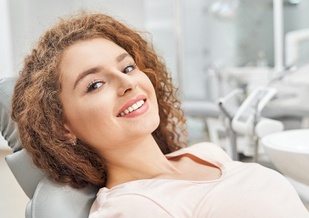 Woman during dental checkup in Virginia Beach