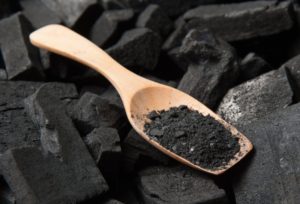 spoon full of activated charcoal