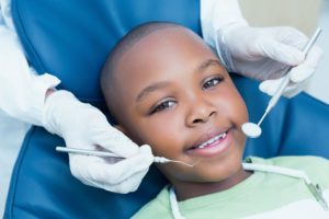 little boy visiting children’s dentist in Virginia Beach 